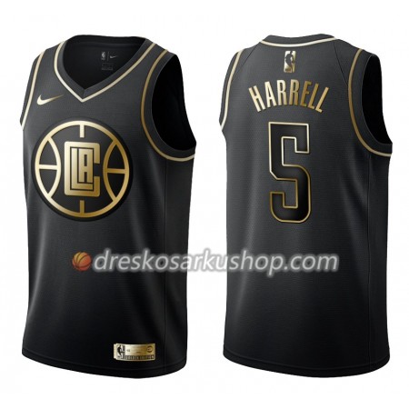 Muški NBA Dres Los Angeles Clippers Montrezl Harrell 5 Nike Crna Golden Edition Swingman